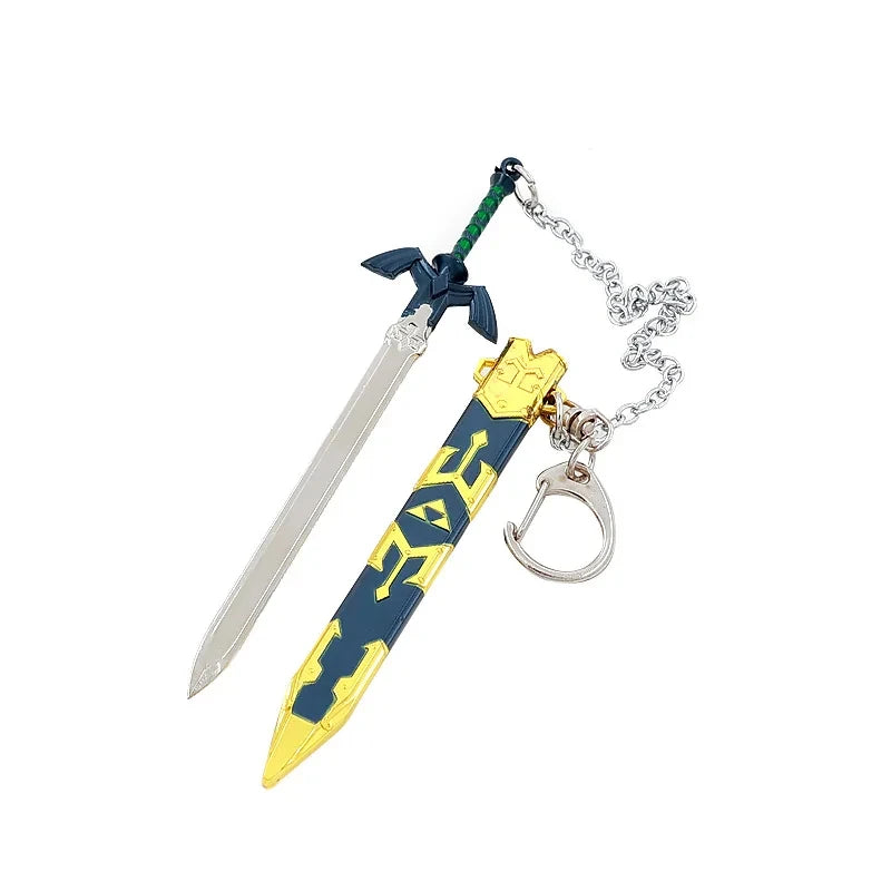 Fantasy Sword Keychain – Openable Alloy Mini Sword Pendant & Cosplay Accessory