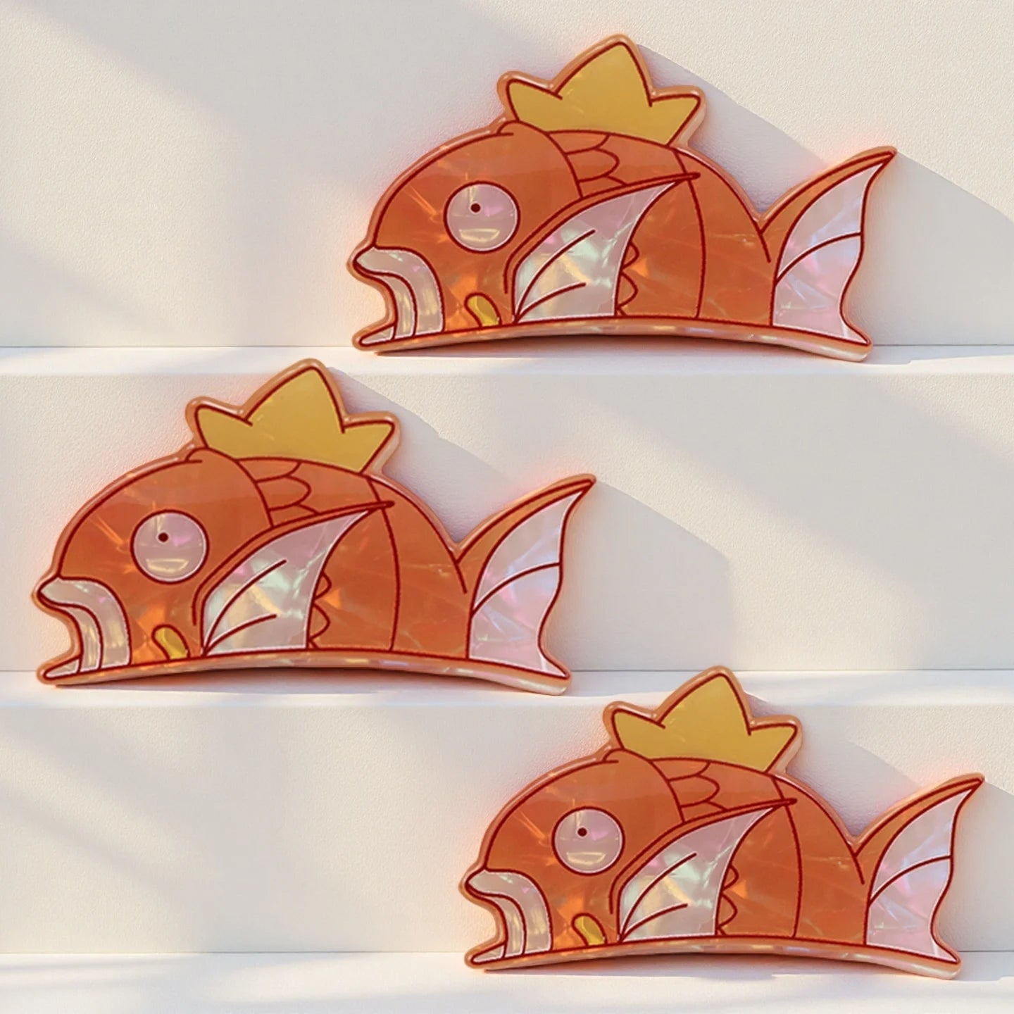 Pocket Monsters Carp King Cute Hair Claw Clip – Kawaii Cartoon Hair Accessory for Girls & Women