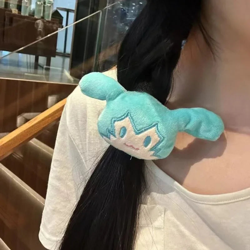 Hatsune Miku hair tie kawaii anime elastic scrunchie accessory