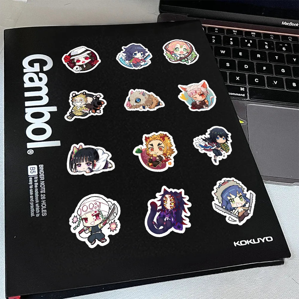 Cute anime Demon Slayer sticker set 60pcs waterproof decals