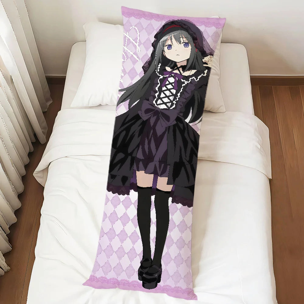 Puella Magi Madoka Magica Dakimakura Pillowcase – Double-Sided Anime Character Body Pillow Cover, Long Rectangle