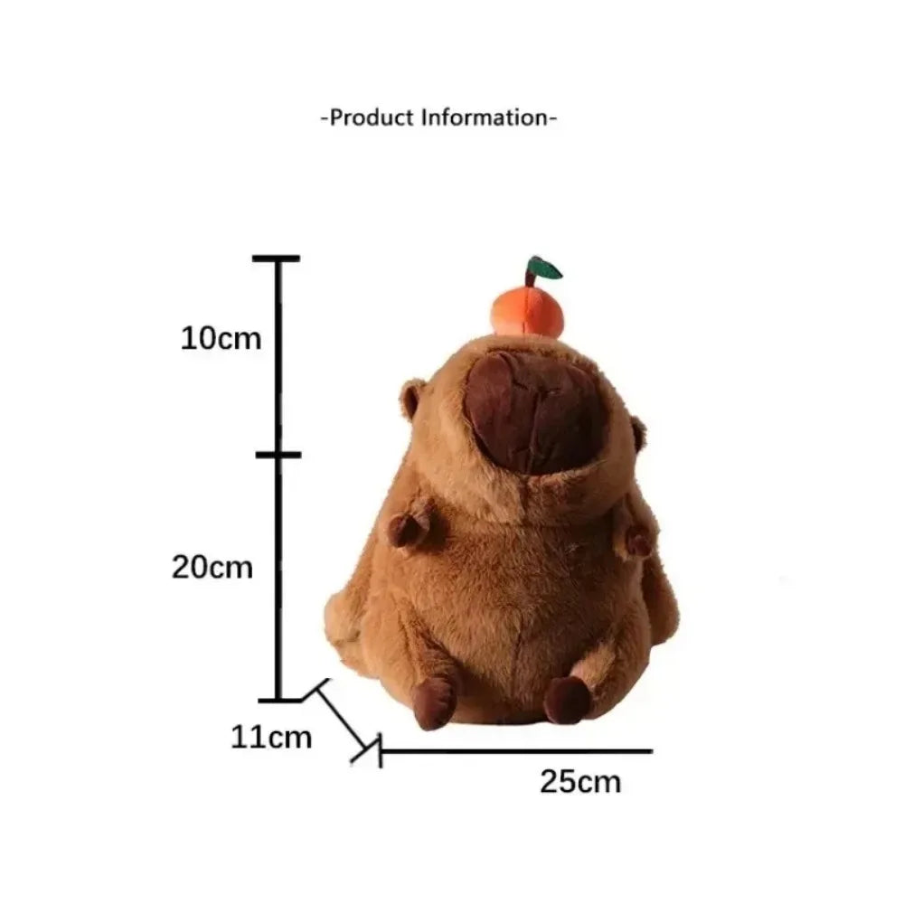 Capybara Plush Backpack – Kawaii Fashion Stuffed Animal Bag Plushie Doll