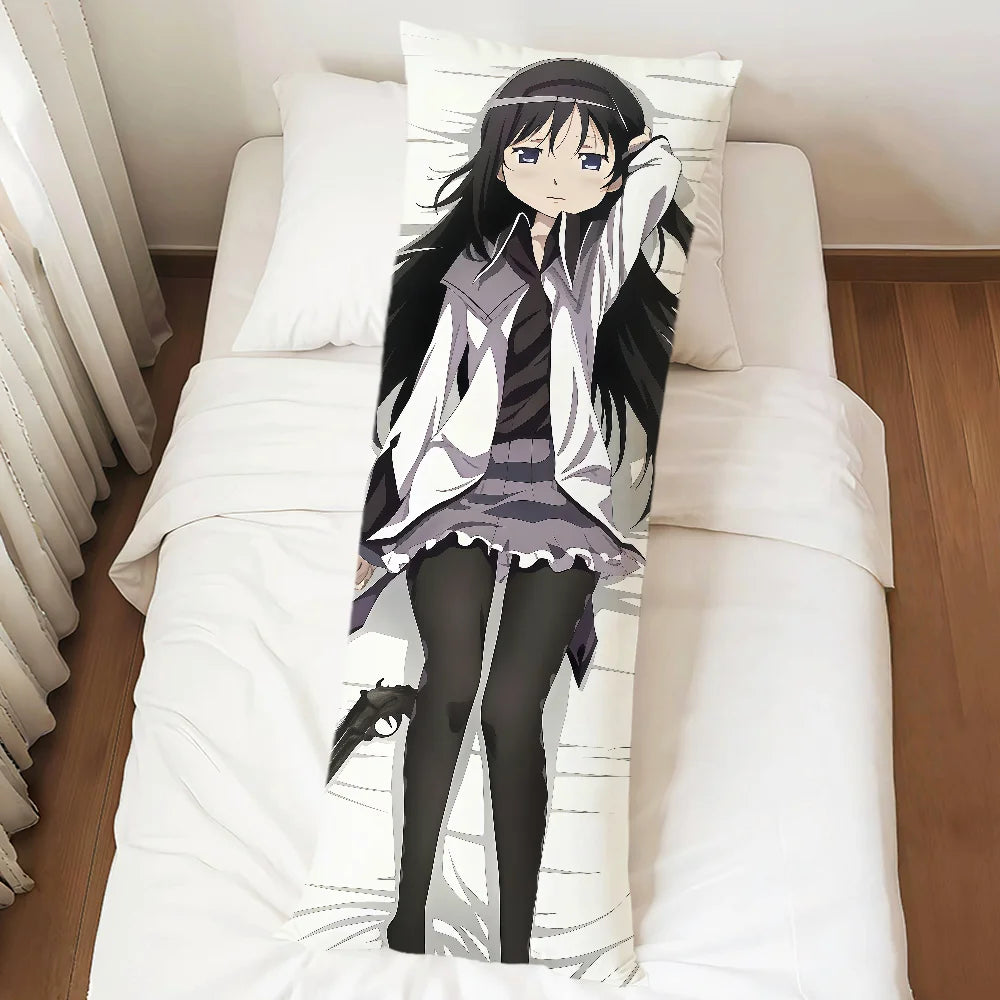 Puella Magi Madoka Magica Dakimakura Pillowcase – Double-Sided Anime Character Body Pillow Cover, Long Rectangle