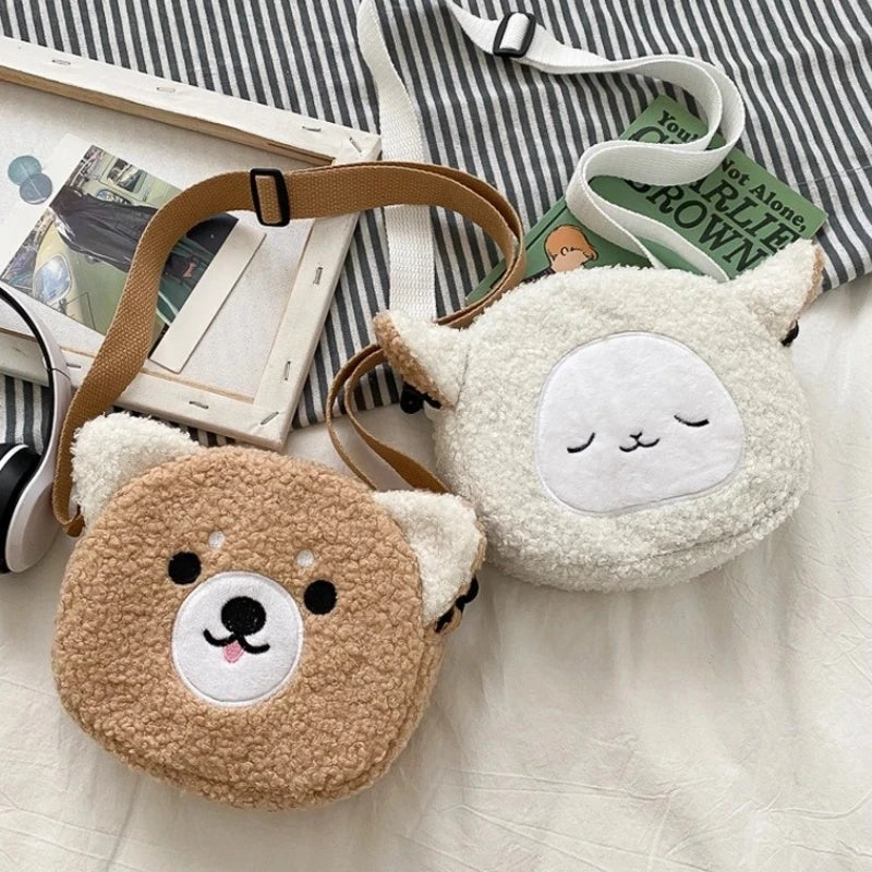 Animal Plush Shoulder Bag