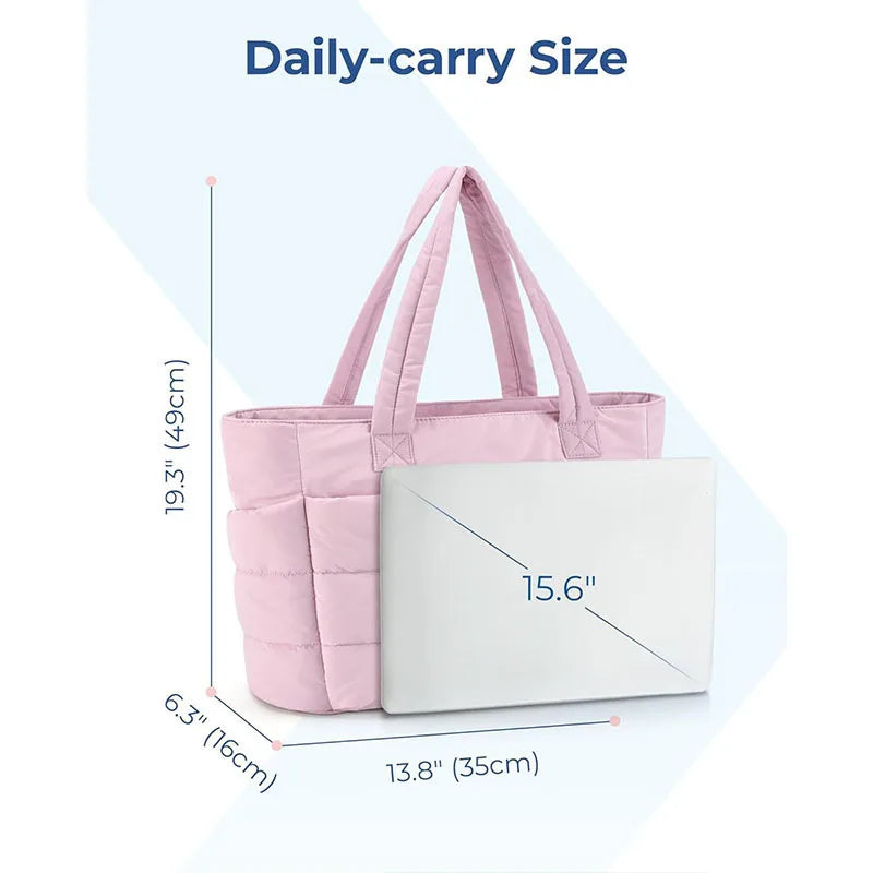 Large Capacity Tote Bag for Women – Mummy Bag, Commuter Shoulder Bag with Multiple Pockets