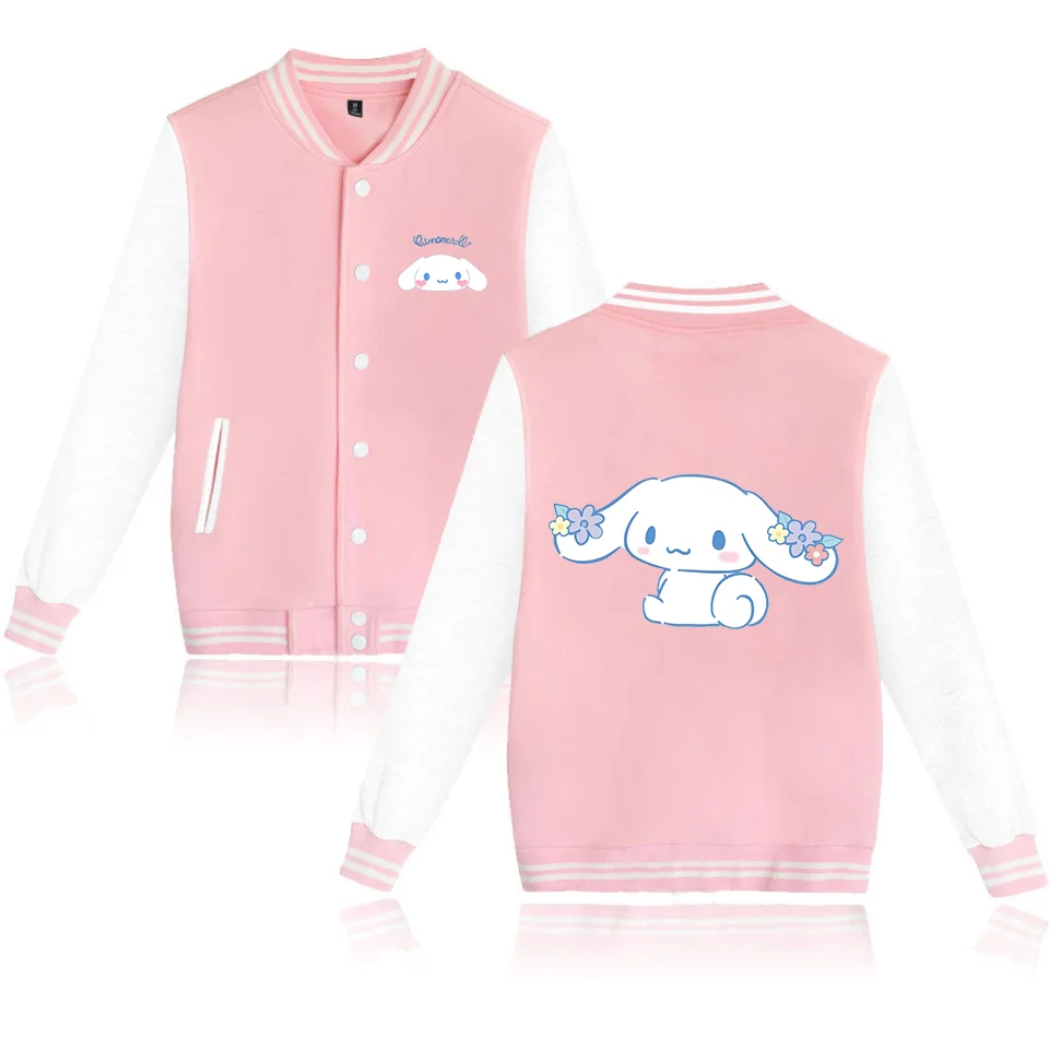 Cinnamoroll Oversized Baseball Jacket Anime Harajuku Streetwear Costume