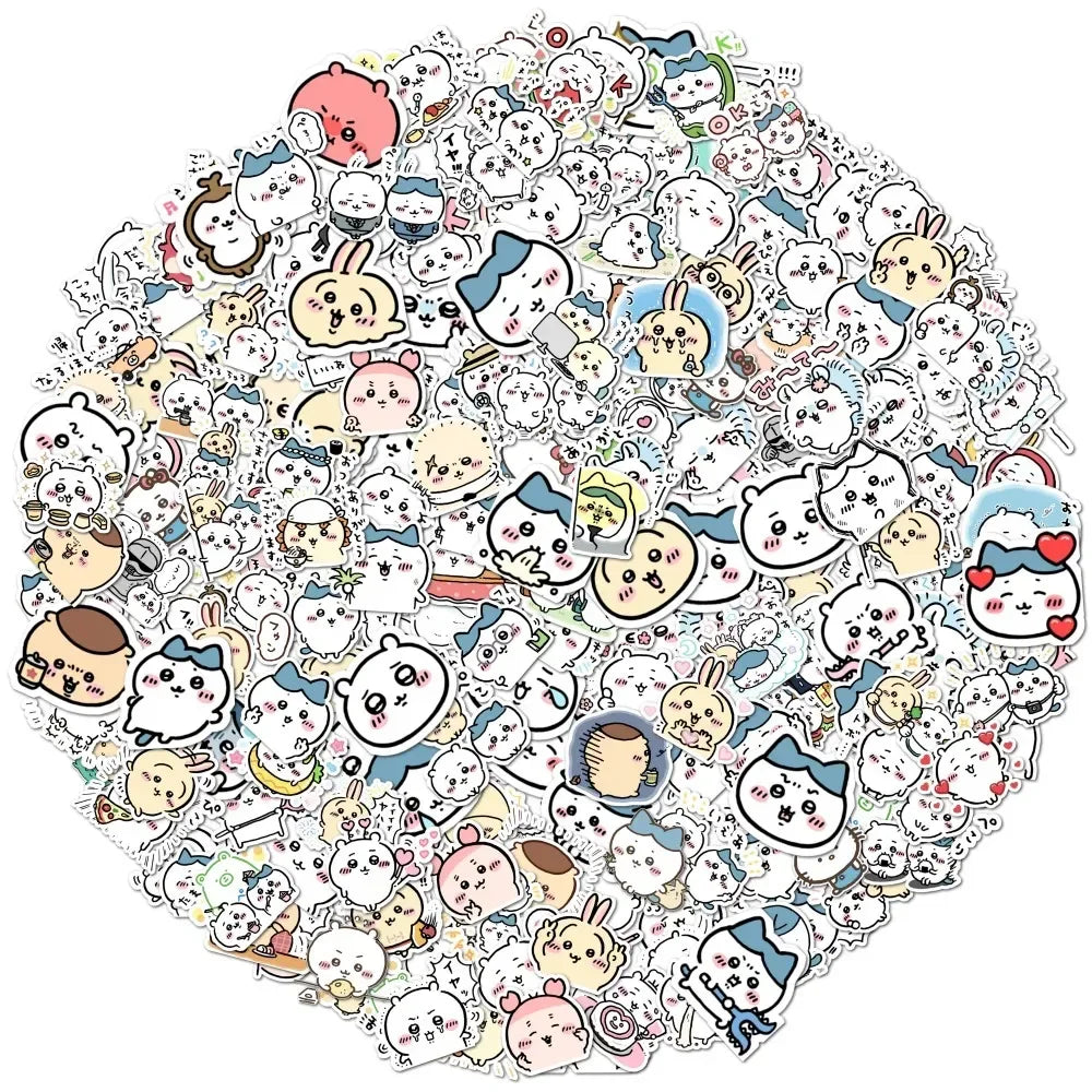 100pcs Chiikawa stickers pack kawaii waterproof vinyl decals