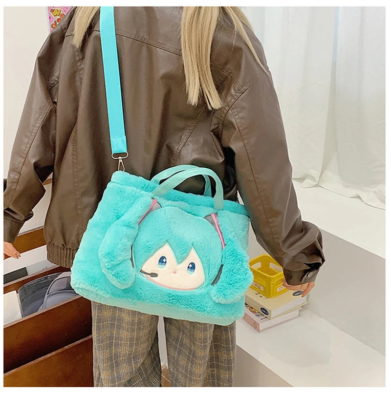 Kawaii Hatsune Miku anime shoulder bag cute Vocaloid crossbody purse
