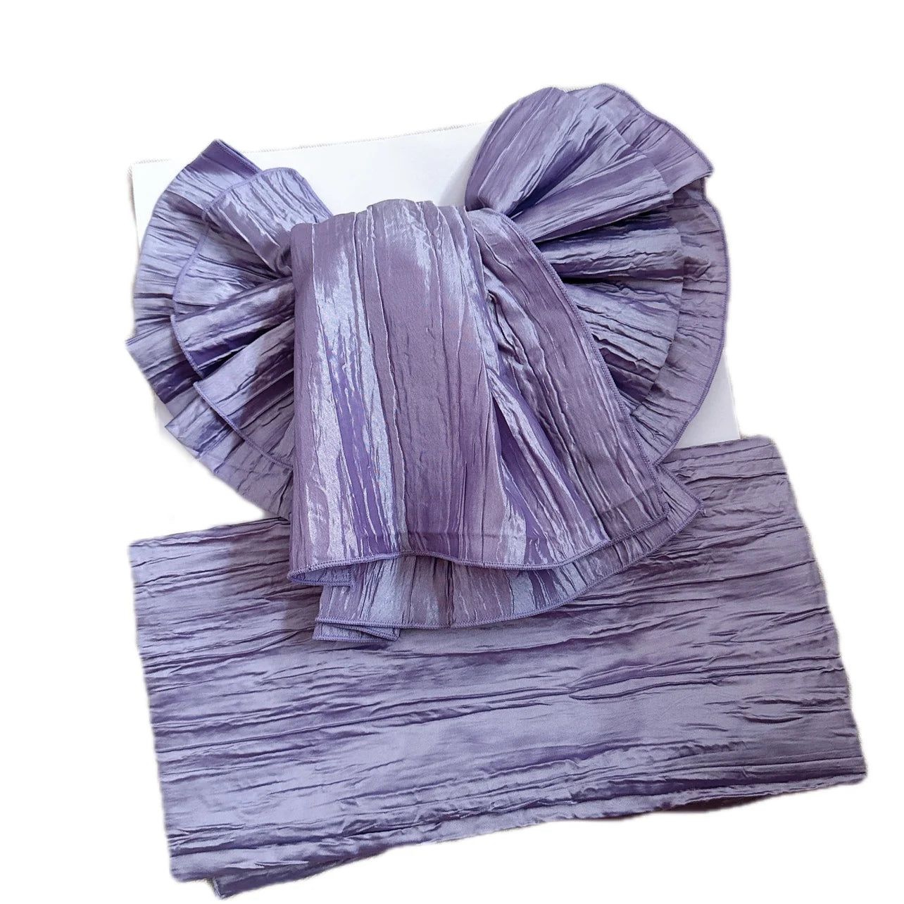 Japanese Kimono Obi Belt | Solid Pleated Bow Tie | Women Yukata Geisha Waist Belt for Party, Dressing & Cosplay