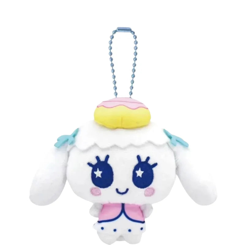 10cm Tamagotchi Plush Keychain – Kawaii Memetchi, My Melody, Kuromi & Mimitchi | Cute Sanrio Style Anime Bag Charm, Key Ring Toy Gift