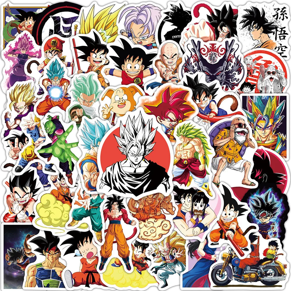 Dragon Ball Son Goku waterproof anime stickers pack