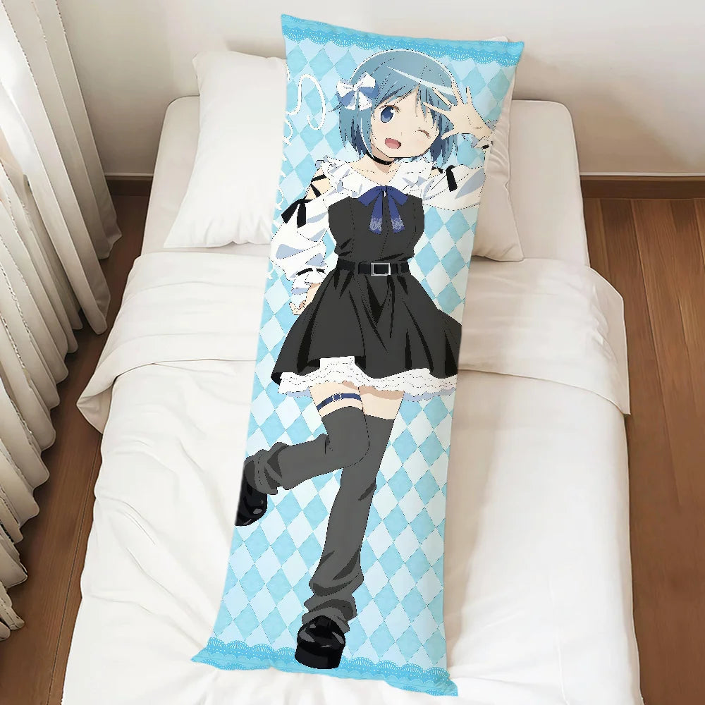 Puella Magi Madoka Magica Dakimakura Pillowcase – Double-Sided Anime Character Body Pillow Cover, Long Rectangle