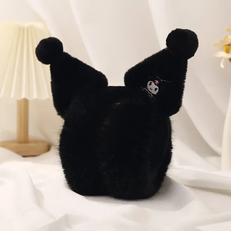 Sanrio Cute Plush Winter Earmuffs – Foldable Warm Cartoon Ear Covers for Kids