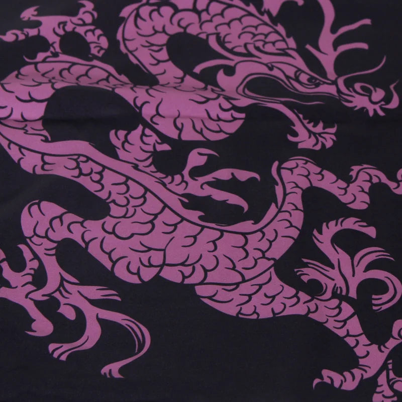 Model wearing Japanese samurai-style kimono cardigan