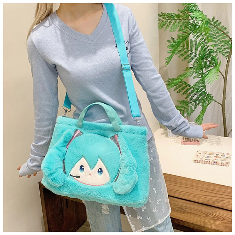 Kawaii Hatsune Miku Anime Shoulder Bag – Cute Vocaloid Crossbody Purse for Anime Fans & Otaku Gifts