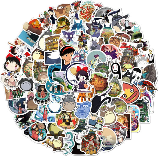 100pcs Studio Ghibli Japanese cartoon anime sticker pack