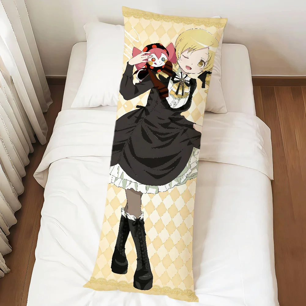 Puella Magi Madoka Magica Dakimakura Pillowcase – Double-Sided Anime Character Body Pillow Cover, Long Rectangle