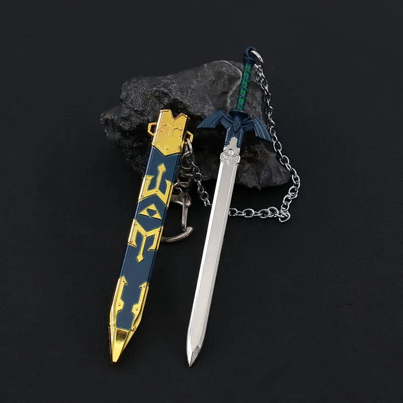 Fantasy Sword Keychain – Openable Alloy Mini Sword Pendant & Cosplay Accessory