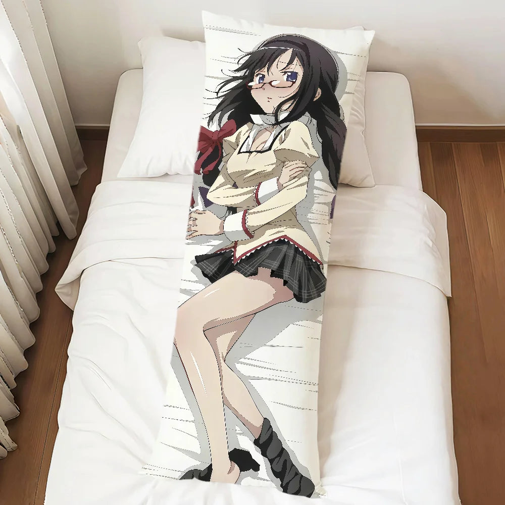 Puella Magi Madoka Magica Dakimakura Pillowcase – Double-Sided Anime Character Body Pillow Cover, Long Rectangle