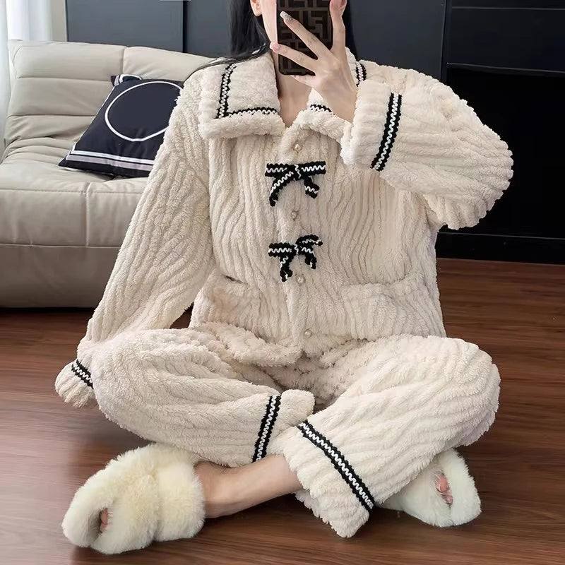 Mokomoko soft loungewear top and pants