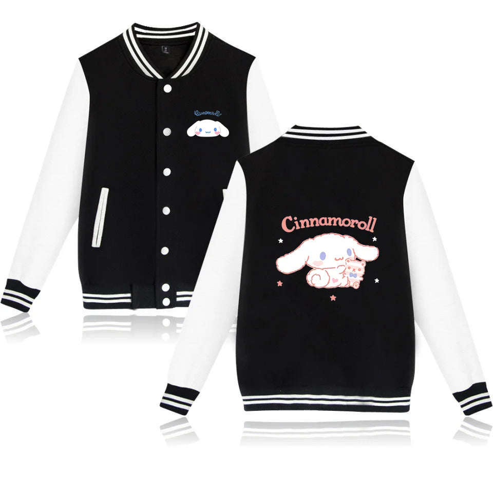 Cinnamoroll Oversized Baseball Jacket Anime Harajuku Streetwear Costume