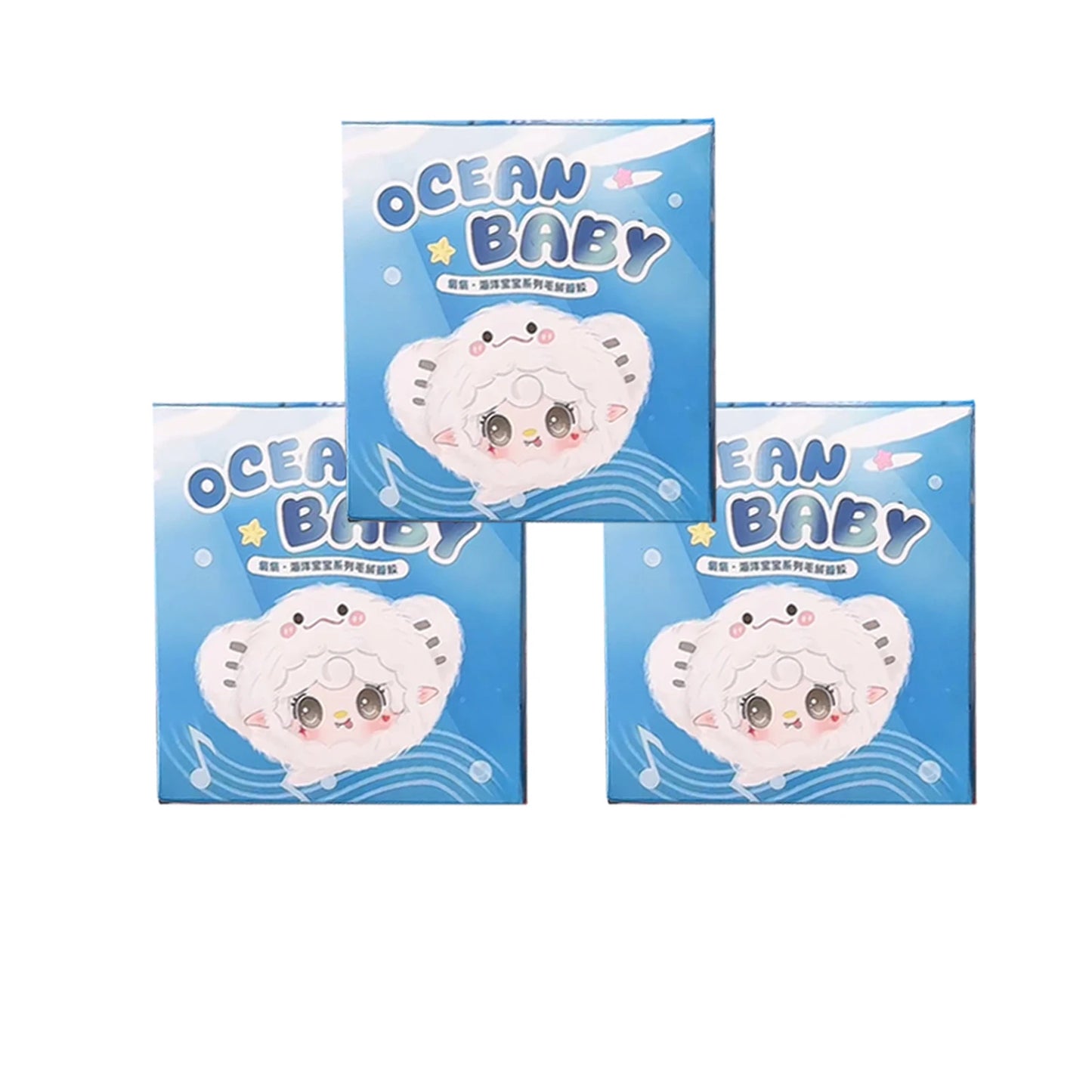 🌊 Yooki V6 Ocean Baby Series – Blind Box Plush Doll Keychain | Collectible Surprise Toy, Kawaii Gift, Desktop Decor 🌊