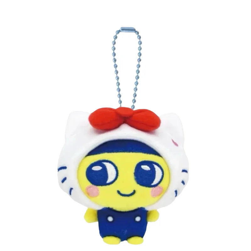 10cm Tamagotchi Plush Keychain – Kawaii Memetchi, My Melody, Kuromi & Mimitchi | Cute Sanrio Style Anime Bag Charm, Key Ring Toy Gift